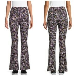 No Boundaries | Stretchy Floral Flare Pants